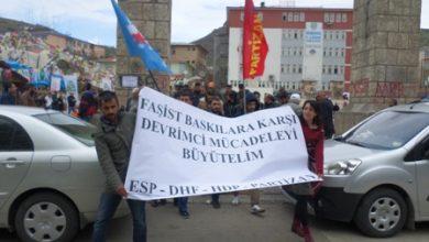 dersimde polis baskisi protesto edild