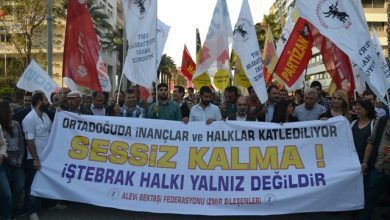 izmir alevi katliamı protestosu