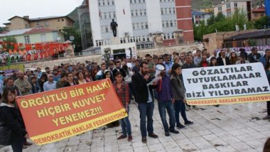 dhf dersim saldrlar protesto