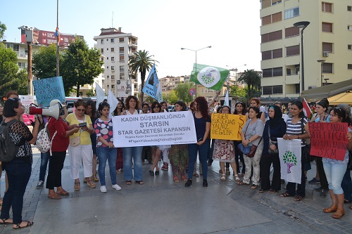 HDK Kadın eylemi