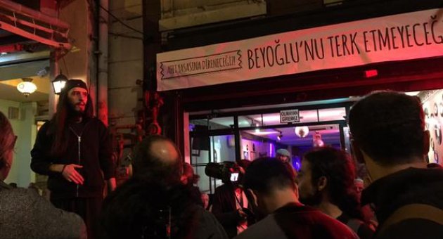 beyoglu esnafi afet yasasina karsi bulustu