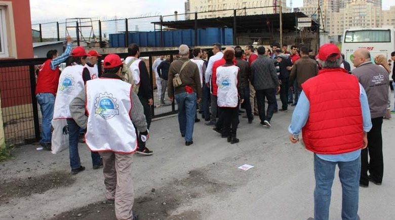 Saadet Gıdada önünde işçilere saldırı