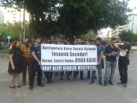 Lazkiye katliamı protesto edildi