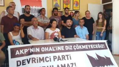 Devrimci Parti Mersin basın toplantısı