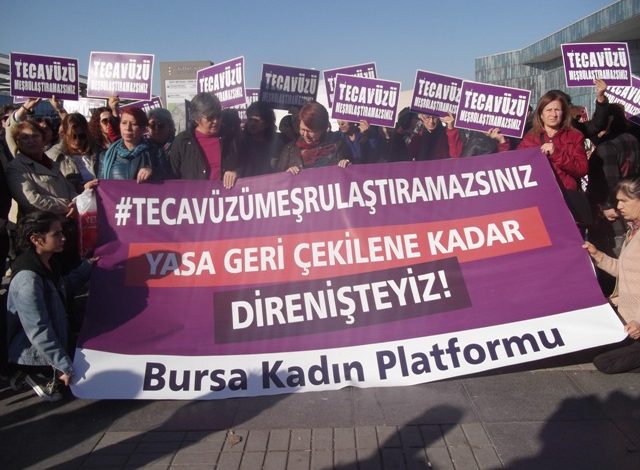 bursada yasa tasarisi protestosu